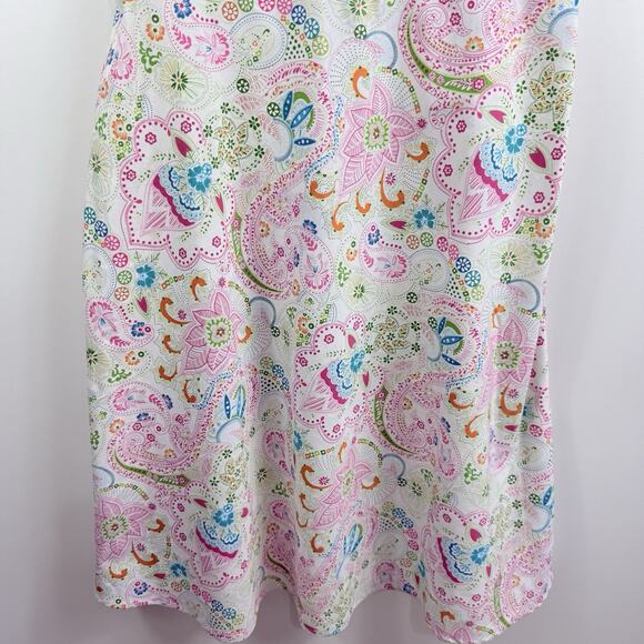 Vintage Paisley Floral Karin Stevens Dress Size 14 Fairycore Smocked Cottage - Picture 5 of 16